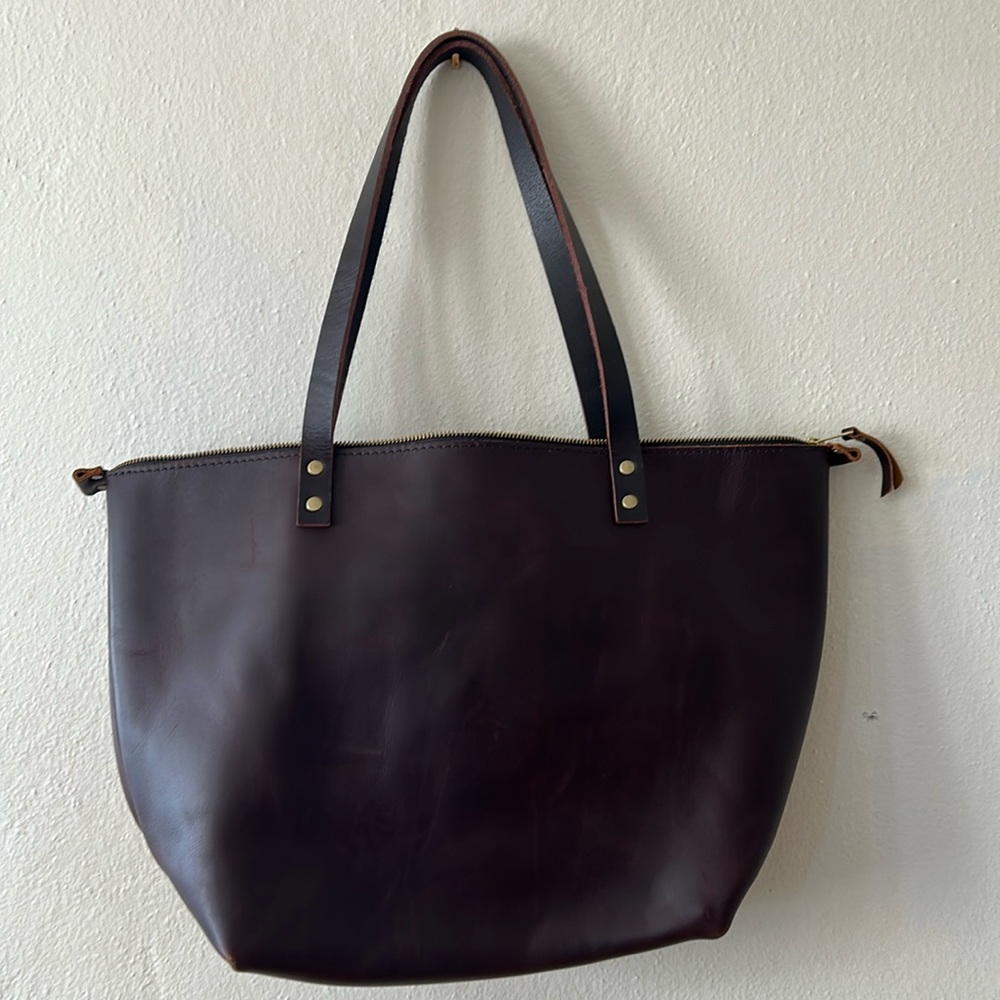 Portland Leather goods lg. zip tote - Picture 2 of 9